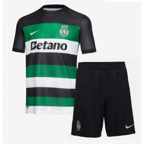 Billiga Sporting CP Hemmatröja Barn 2024-25 Kortärmad (+ Korta byxor)